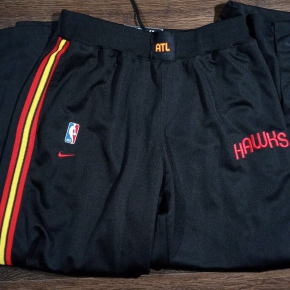 Vintage Team Nike NBA Atlanta Hawks Athletic Warm Up Basketball Pants - XL - Picture 1 of 5